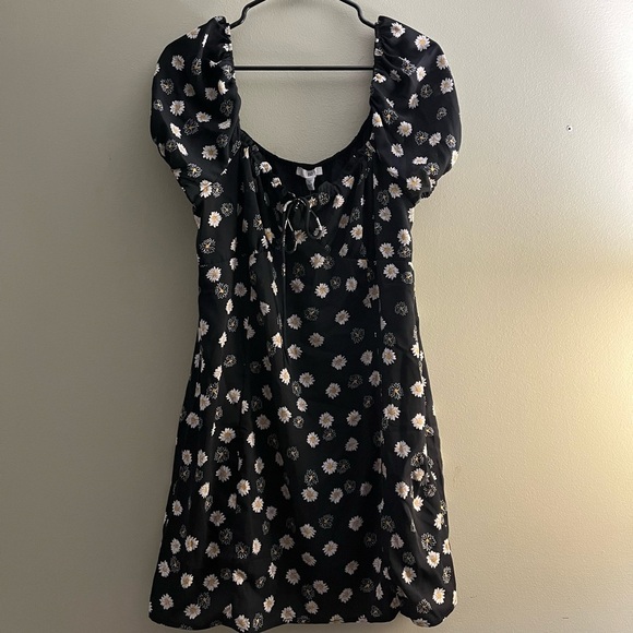 NWT BP Ditsy Floral Tie Front Mini Dress Size XL - Picture 3 of 9